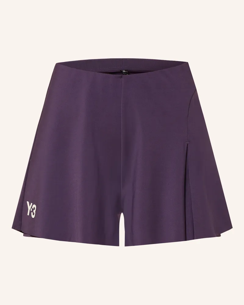 Y-3 2-in-1-Tennisshorts Y-3 MATCH Dunkellila
