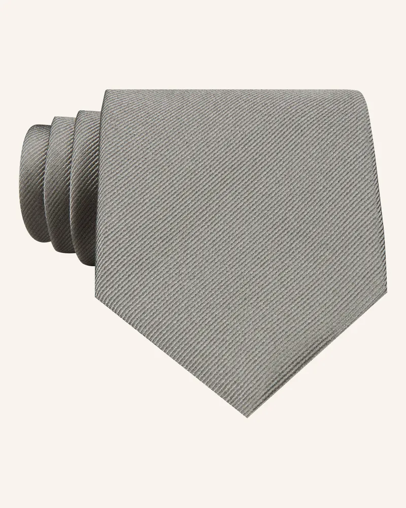 HUGO BOSS Seidenkrawatte grau Grau