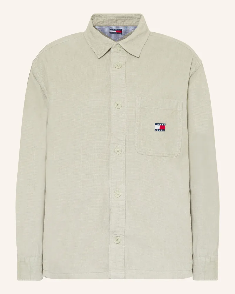 Tommy Hilfiger Cord-Overjacket Hellgrün