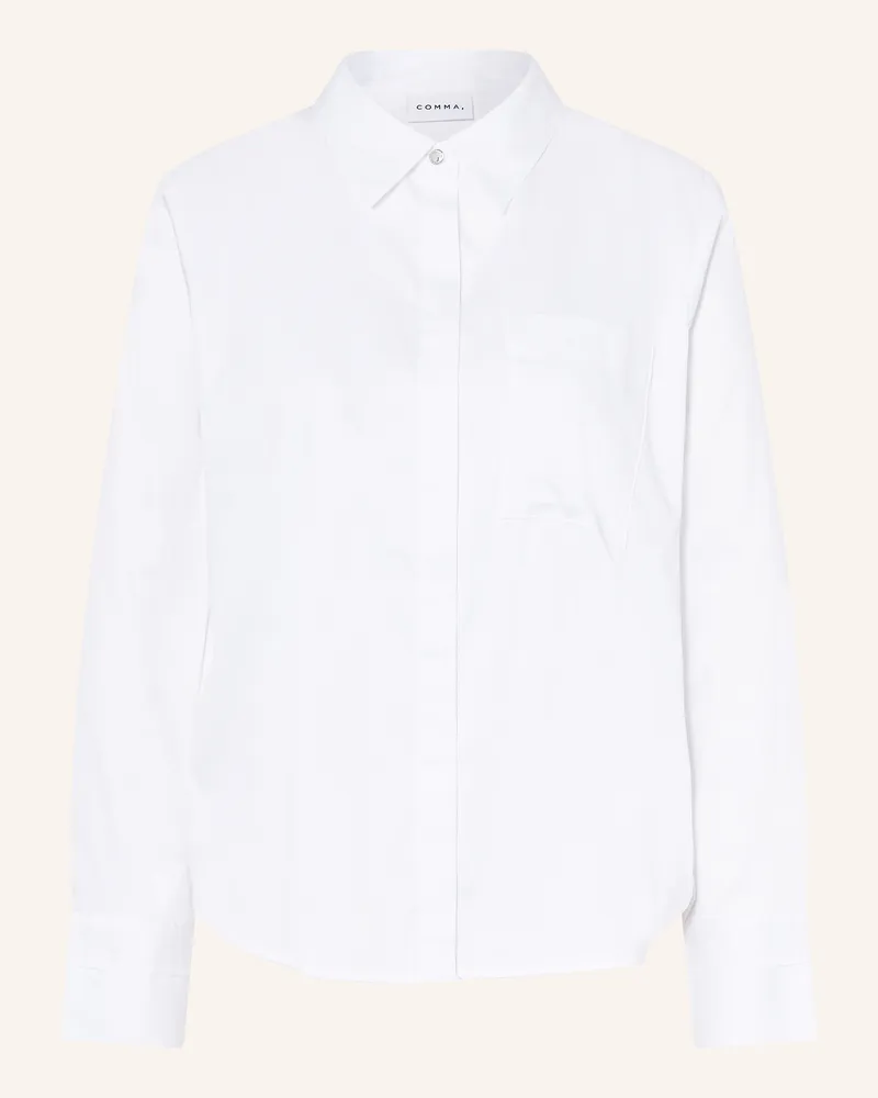 COMMA Hemdbluse Weiss