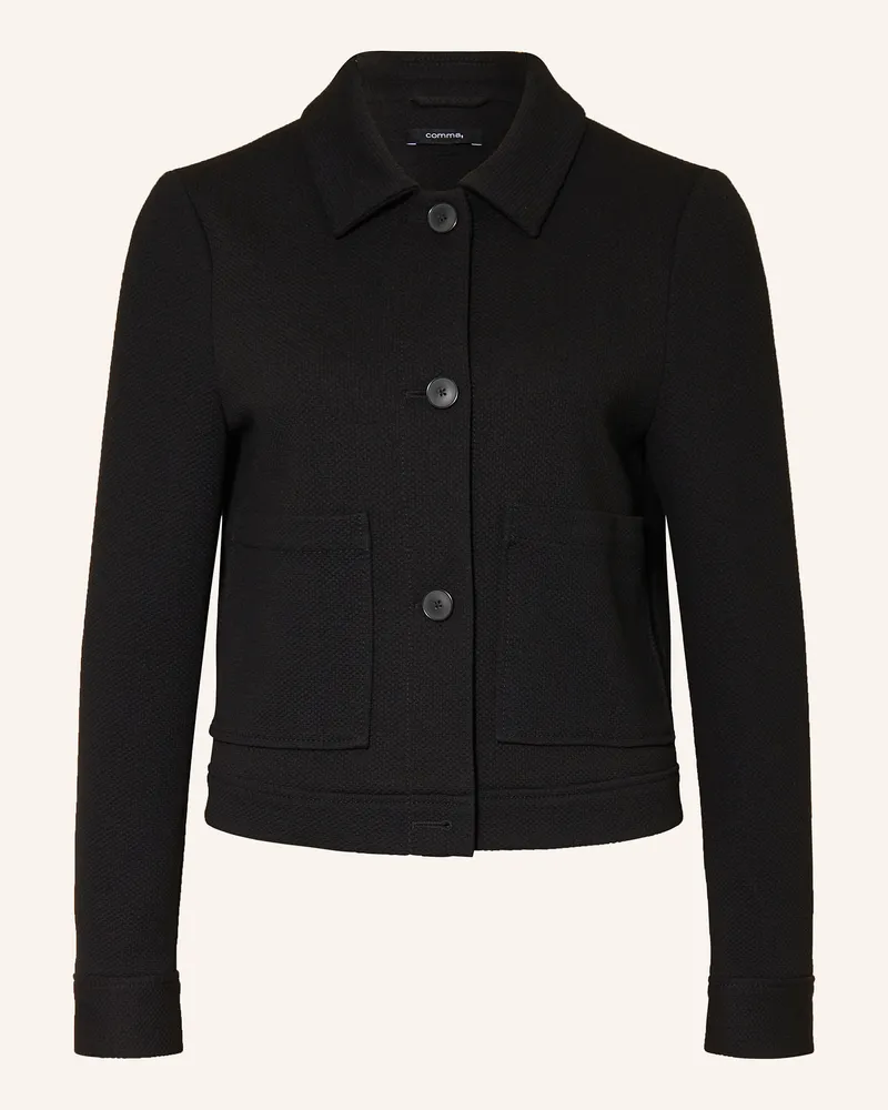 COMMA Kastenjacke Schwarz