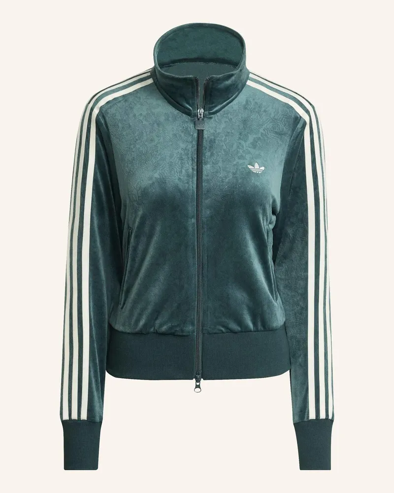 adidas Adidas Originals X Liberty London Firebird Originals Jacke, Geprägter Samt gruen Grün