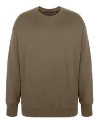 Trusted Handwork Oversized 1/1-Sleeve Sweatshirt w.Dropped Shoulder Braun