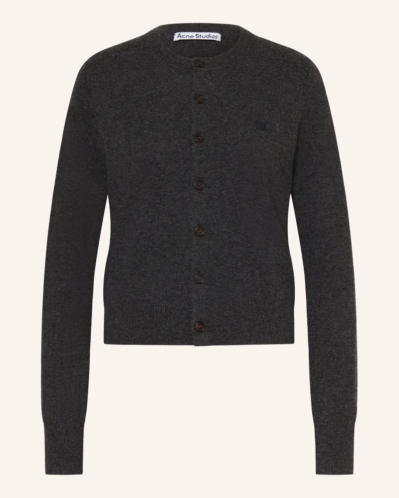 Acne Studios Strickjacke grau Dunkelgrau