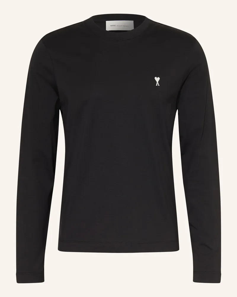 AMI Paris Longsleeve schwarz Schwarz