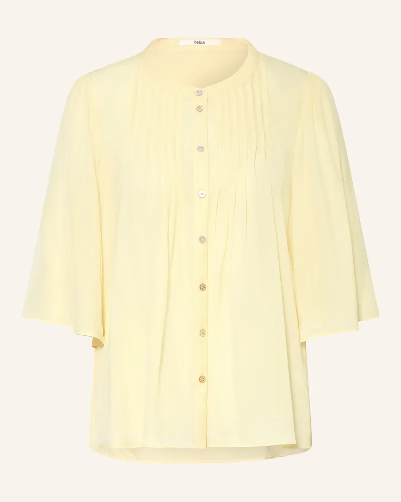 ba&sh Bluse BARNA mit 3/4-Arm Hellgelb
