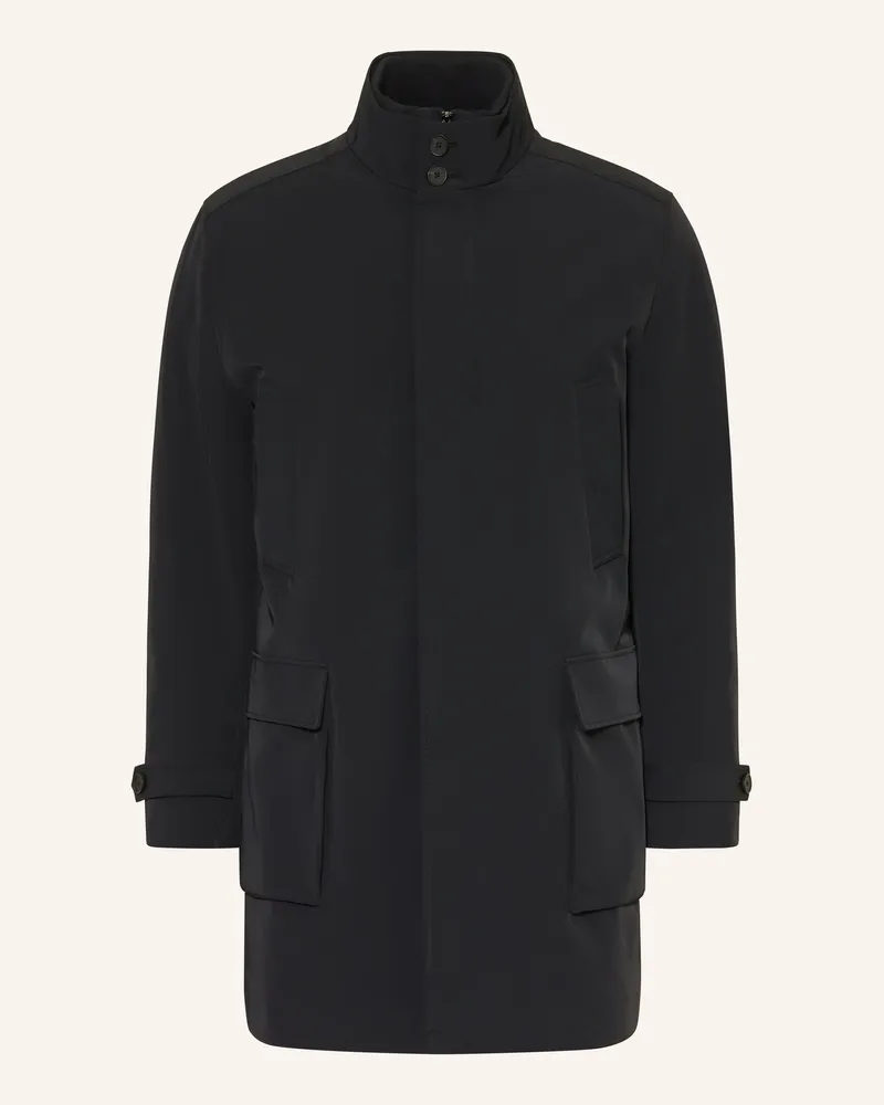 Reiss Parka Player Mit Herausnehmbarer Blende schwarz Schwarz
