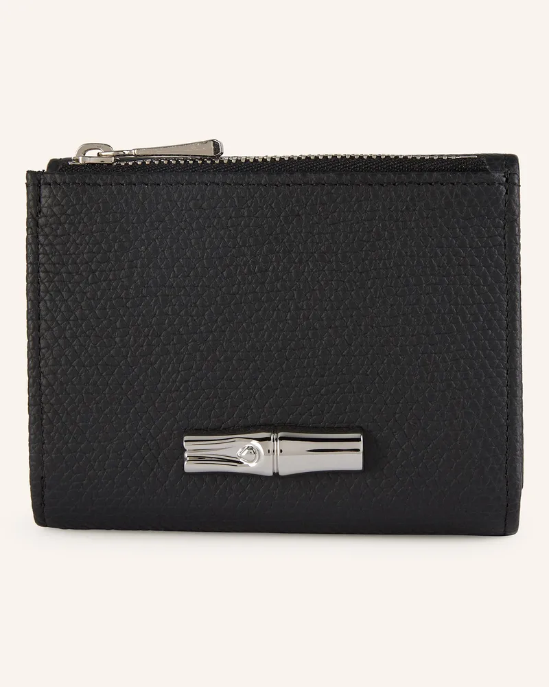 Longchamp Geldbörse Roseau schwarz Schwarz