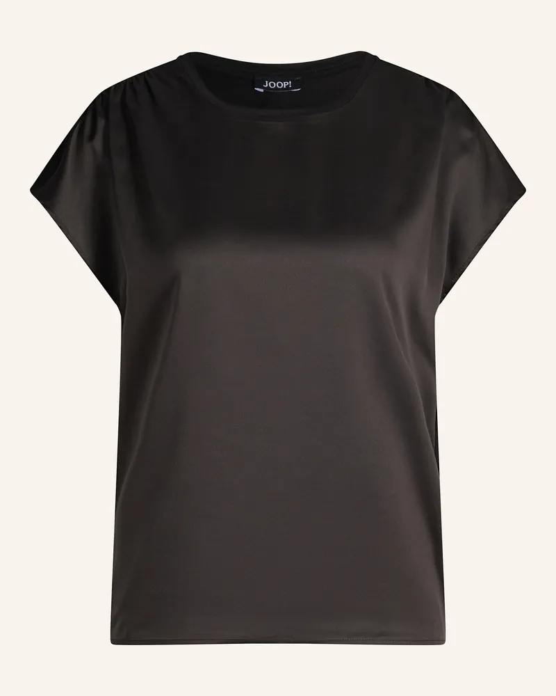 JOOP! Blusenshirt Tancy Im Materialmix schwarz Schwarz