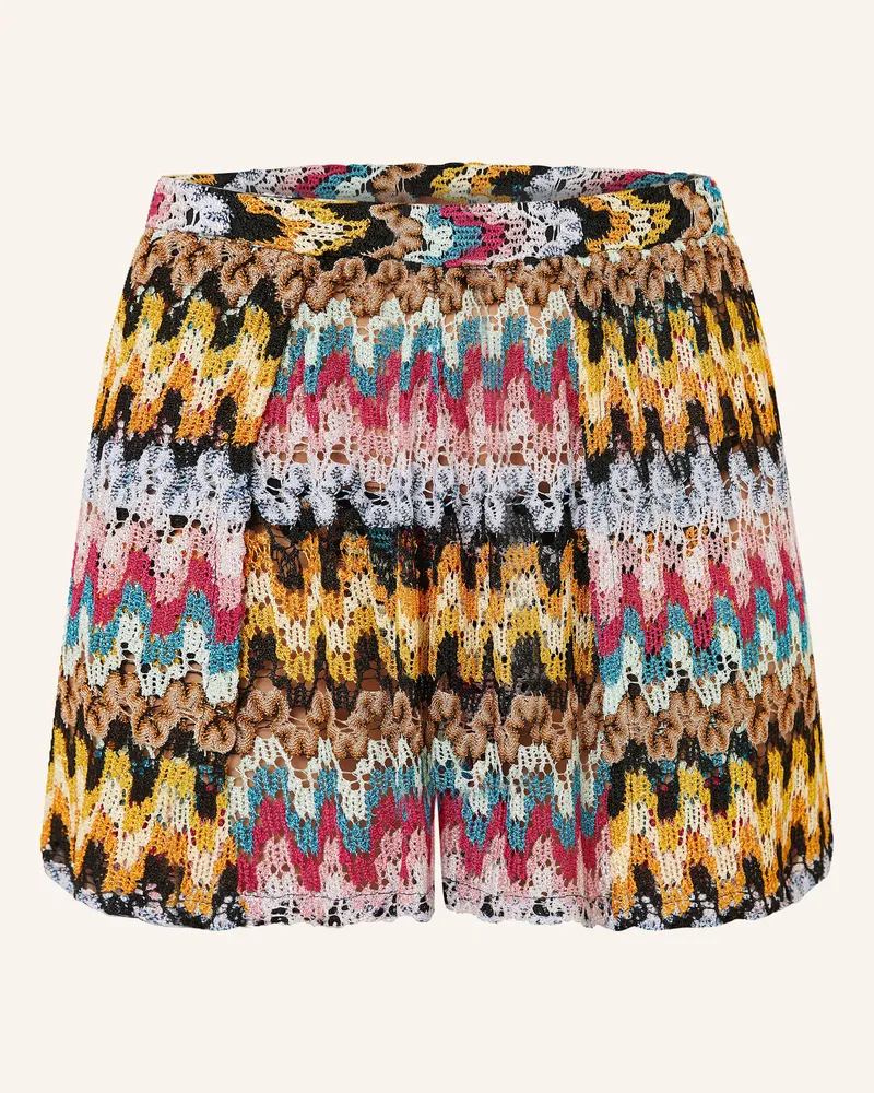 Missoni Shorts Mit Glitzergarn schwarz Dunkelgelb