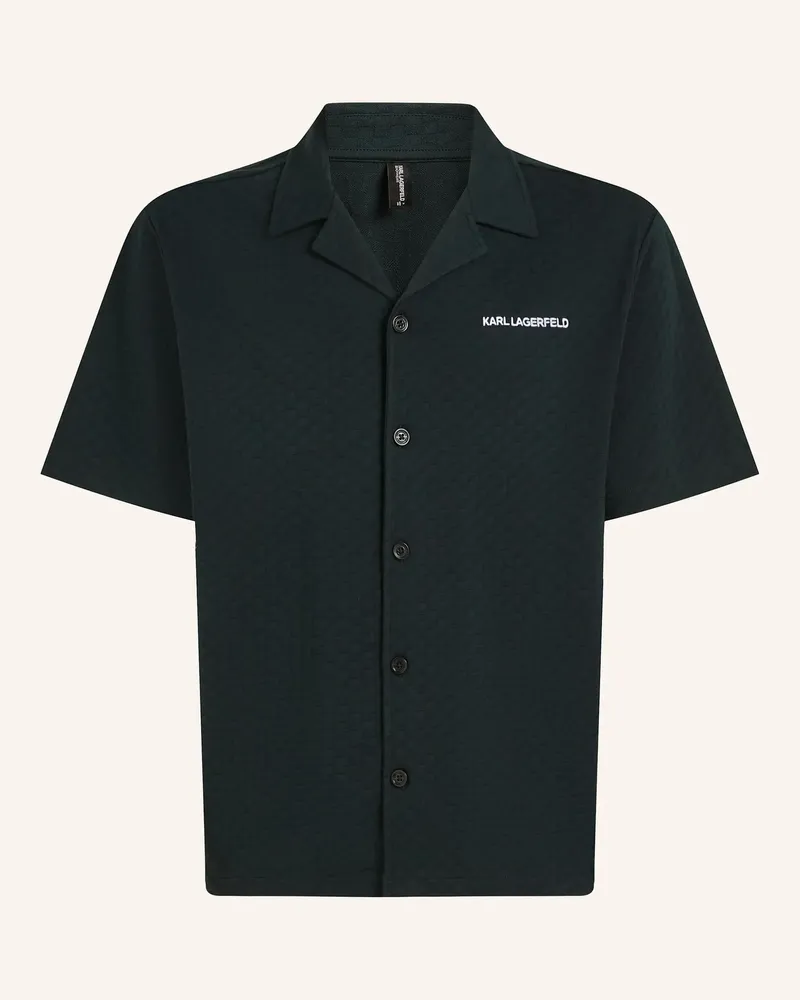 Karl Lagerfeld Hemd blau Dunkelblau