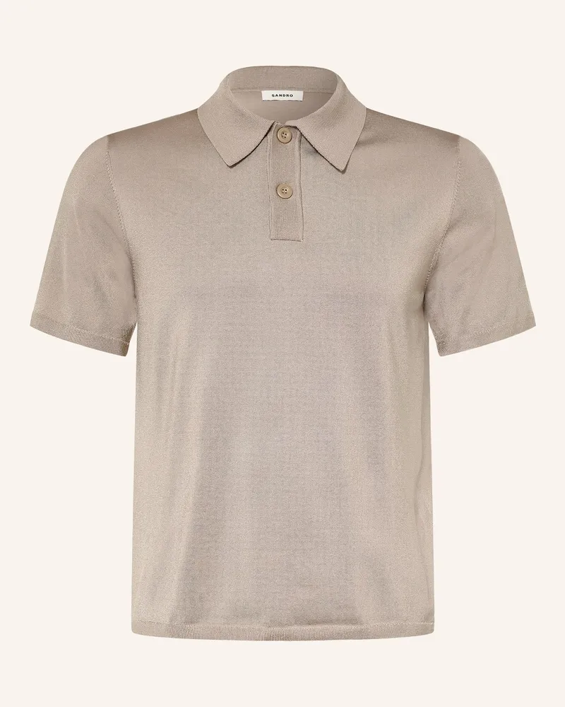 Sandro Strick-Poloshirt beige Beige