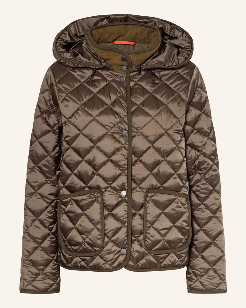 No. 1 Como Steppjacke Quebec Mit Abnehmbarer Kapuze beige Khaki