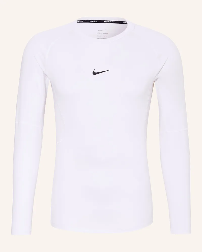 Nike Longsleeve Nike Pro weiss Weiss