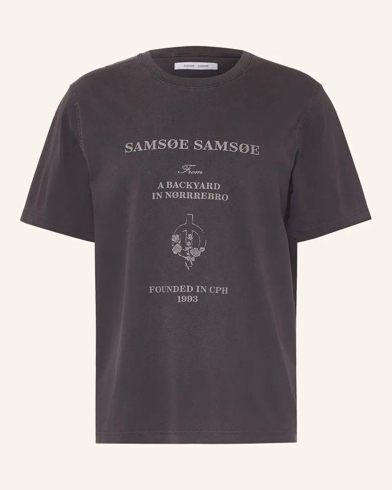 Samsøe & Samsøe T-Shirt Sathomas schwarz Dunkelgrau