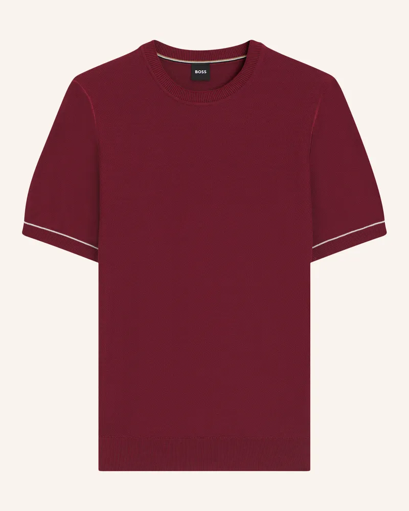 HUGO BOSS Pullover H-Nalon Regular Fit rot Rot