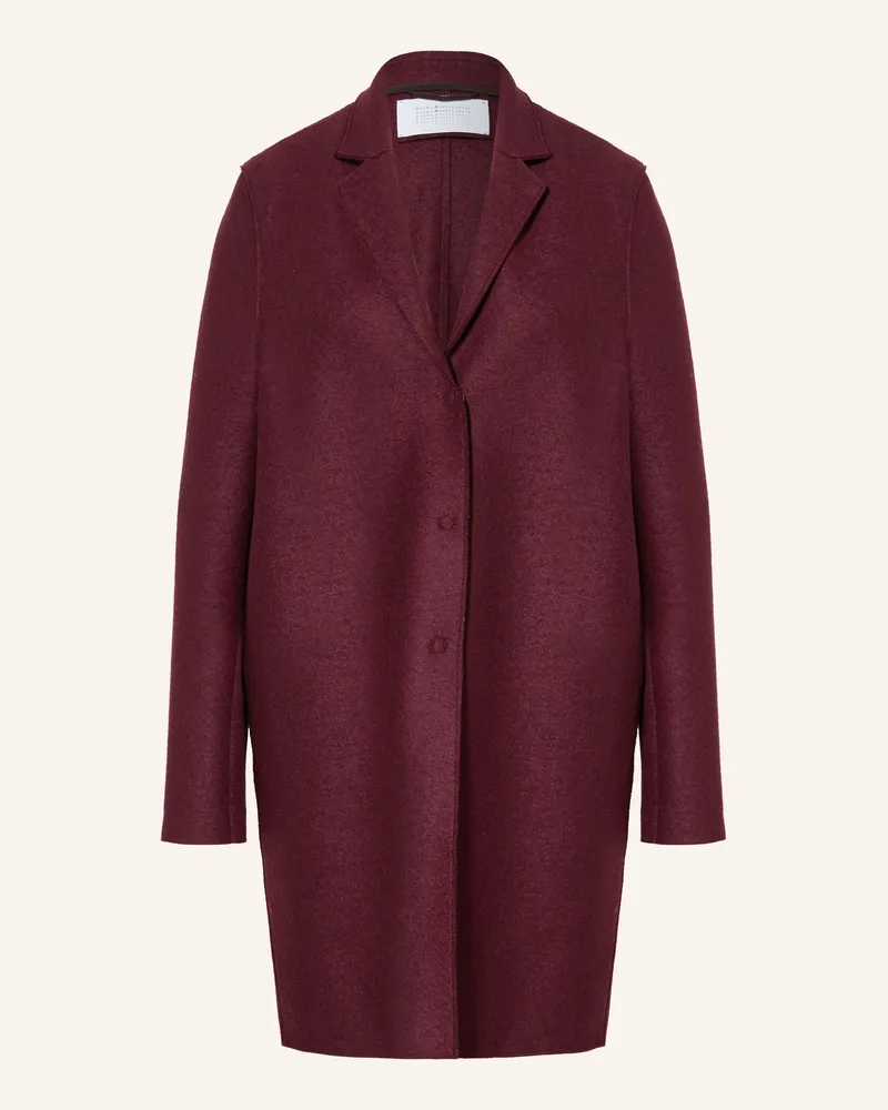 Harris Wharf London Wollmantel rot Dunkelrot