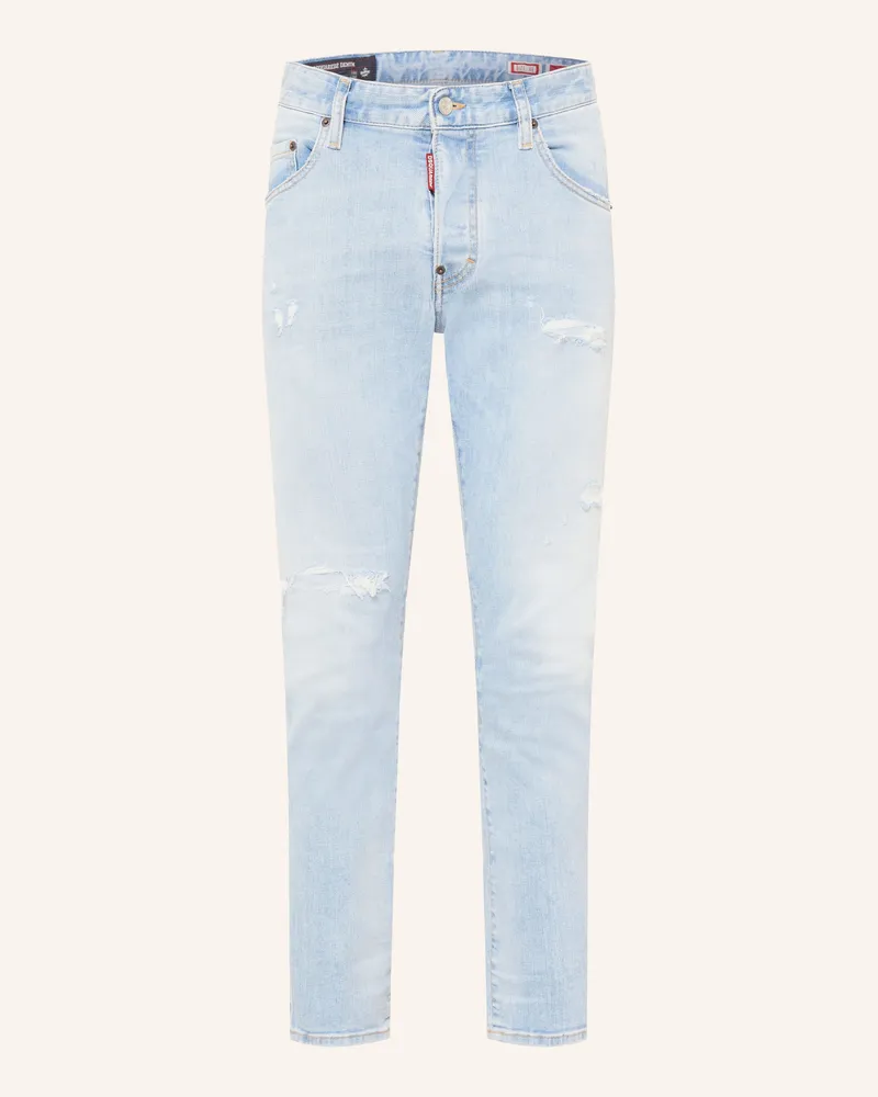 Dsquared2 Destroyed Jeans Skater Extra Slim Fit blau 470