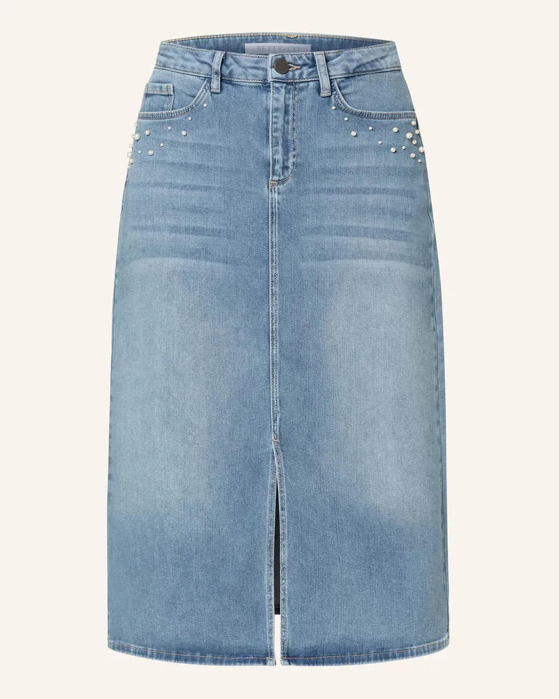 Betty Barclay Jeansrock mit Schmuckperlen 8618