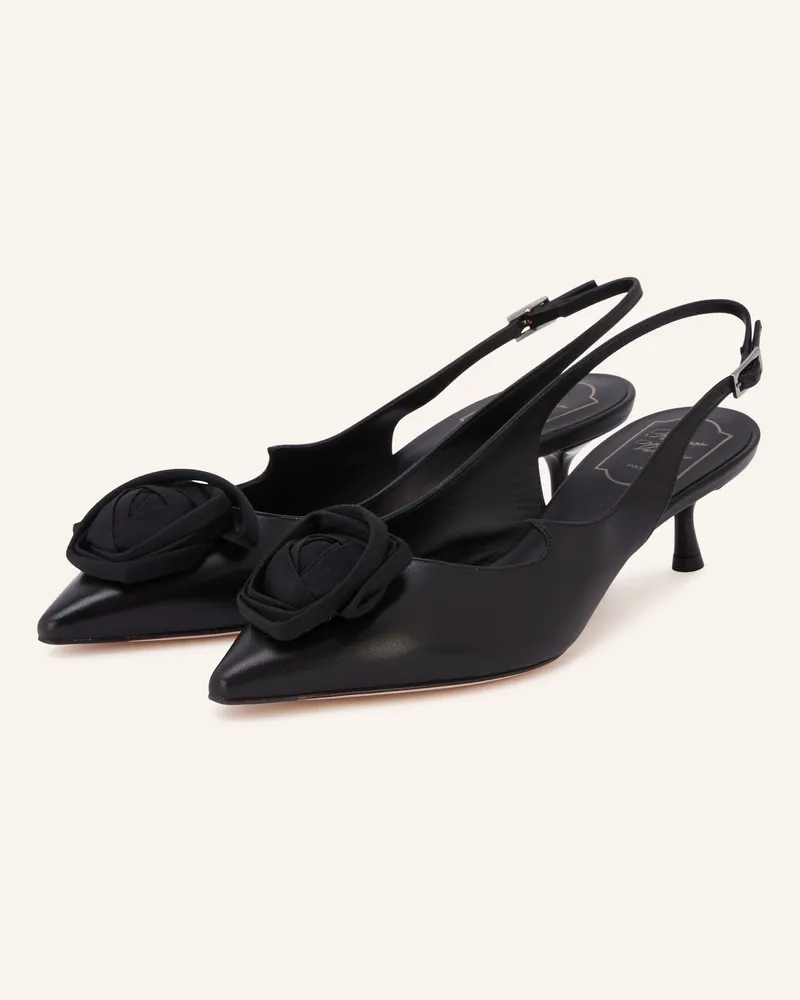 Roger Vivier Slingpumps Rose Vivier schwarz Schwarz