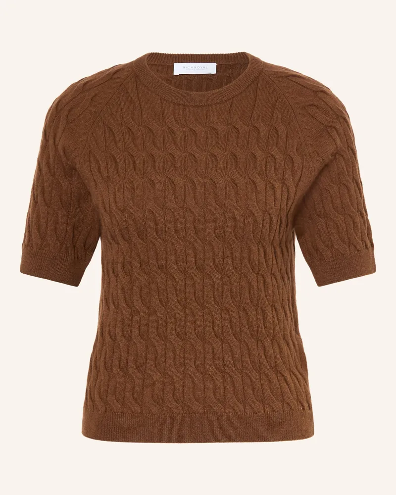 Rich&Royal Strickshirt Mit Merinowolle Und Cashmere braun Braun
