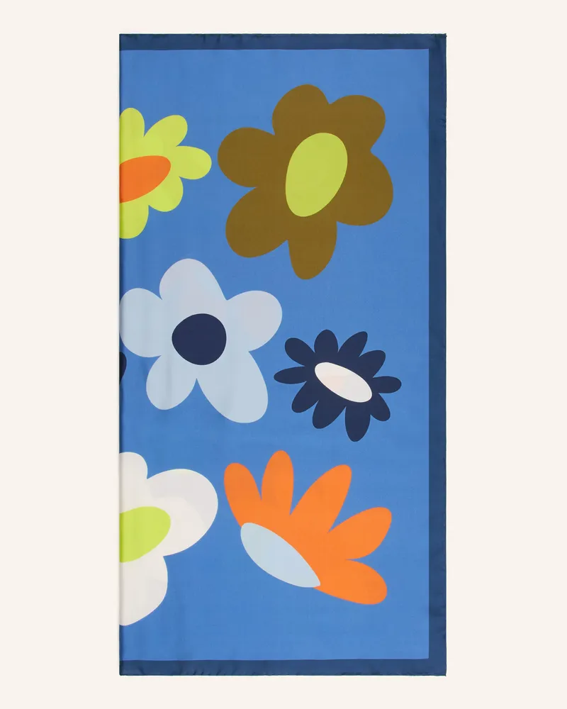 Barbieri Seidentuch blau Hellblau