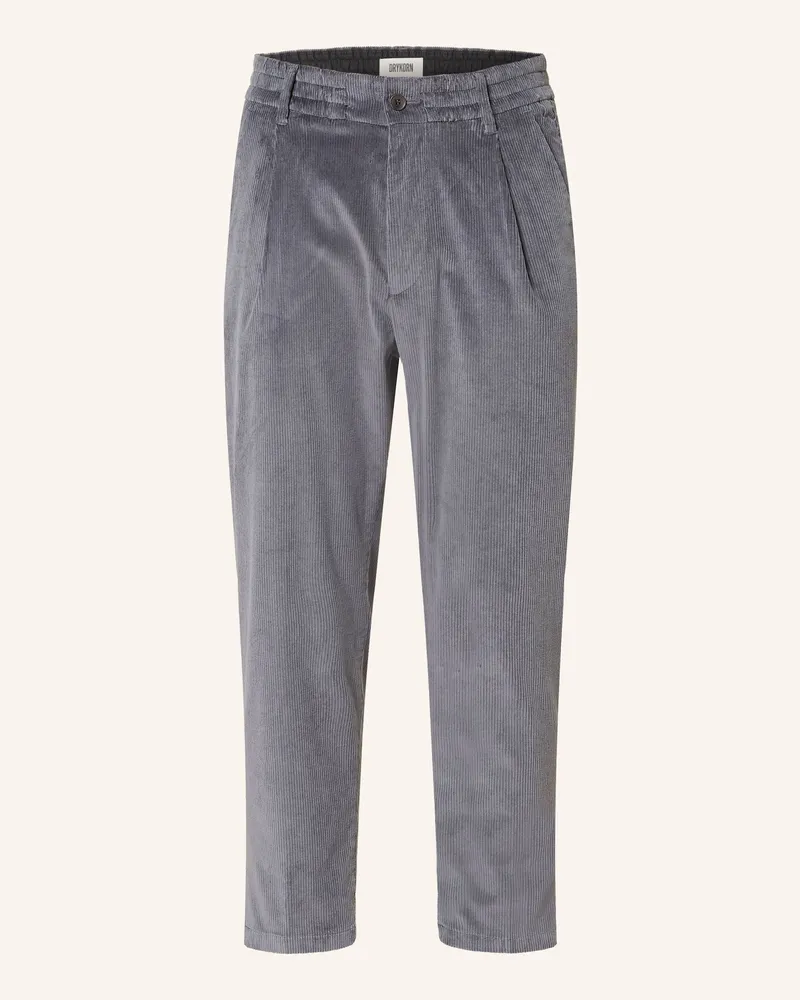 Drykorn Cordchino Chasy Regular Fit grau Dunkelgrau