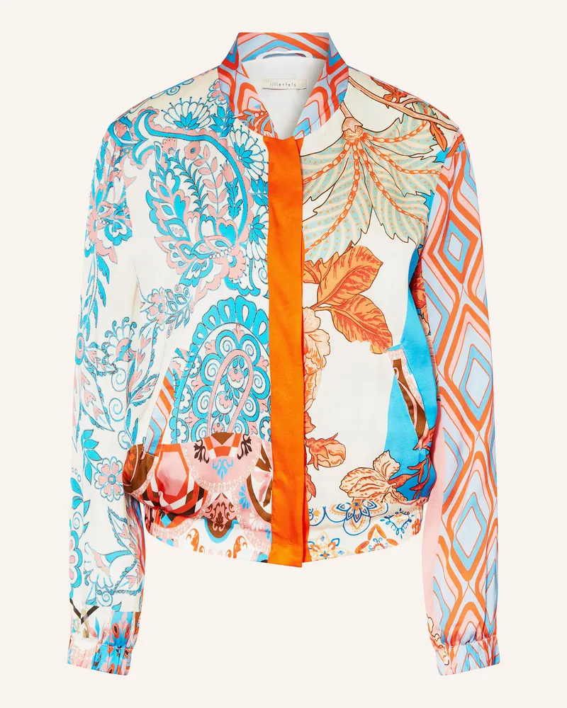 lilienfels Satin-Blouson Türkis