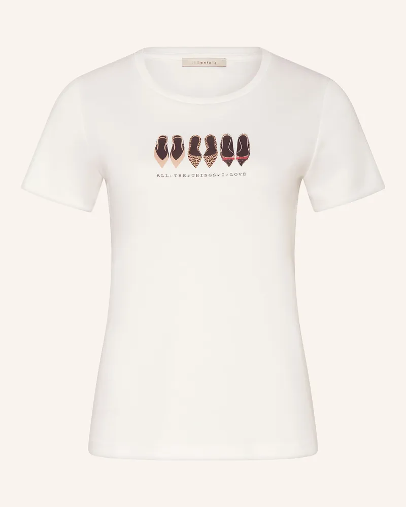 lilienfels T-Shirt mit Schmucksteinen Weiss