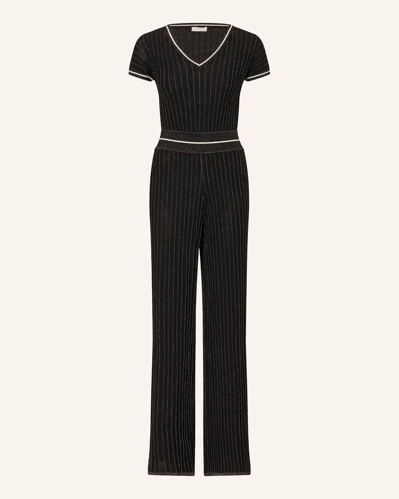 Liu Jo Jumpsuit mit Glitzergarn Schwarz