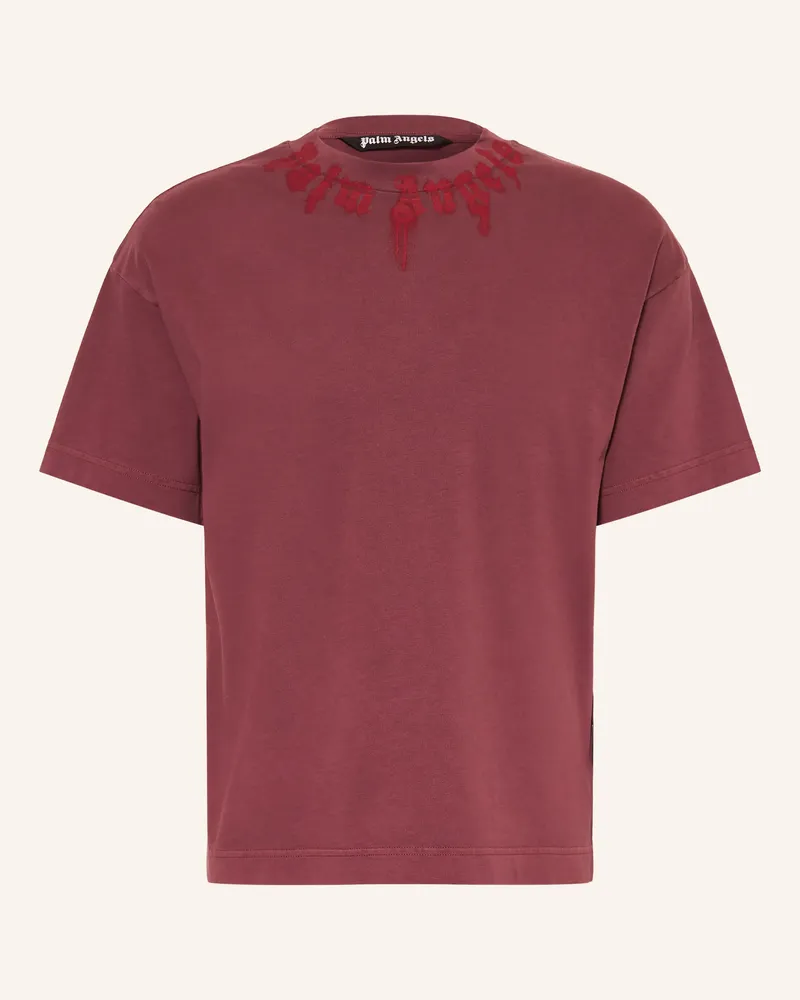Palm Angels T-Shirt rot Dunkelrot