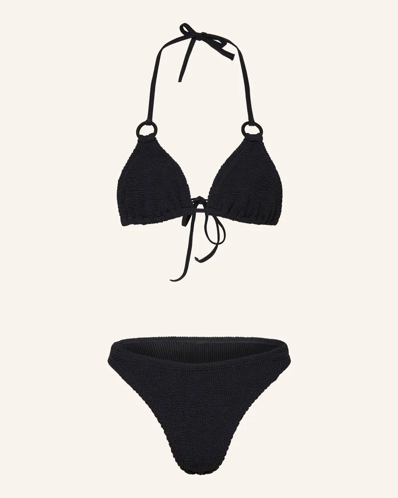 Hunza G Triangel-Bikini Eva schwarz Schwarz