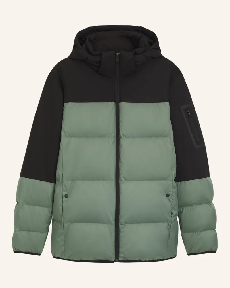 HUGO BOSS Casual Jacke OW_BLOCK-X JT HD Regular Fit Hellgrün