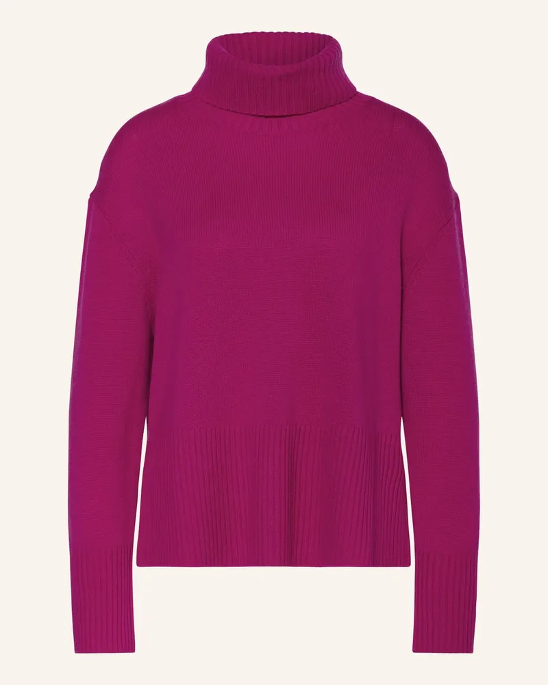 Darling Harbour Rollkragenpullover mit Cashmere Rot