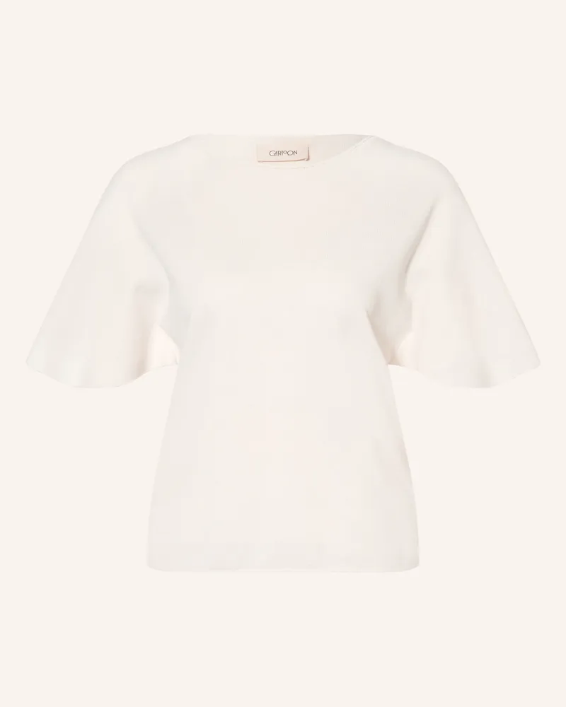 Cartoon Strickshirt weiss Weiss