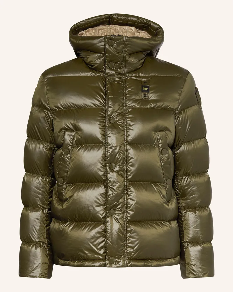 Blauer Daunenjacke Clipper gruen Oliv
