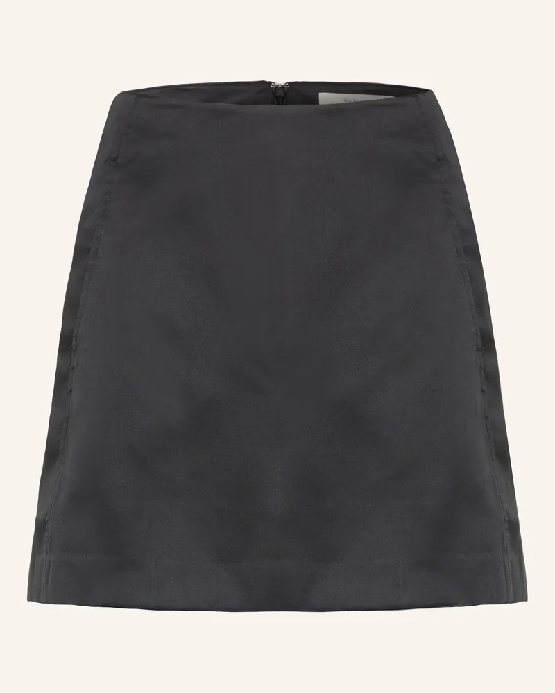 Selected Satinrock schwarz Schwarz