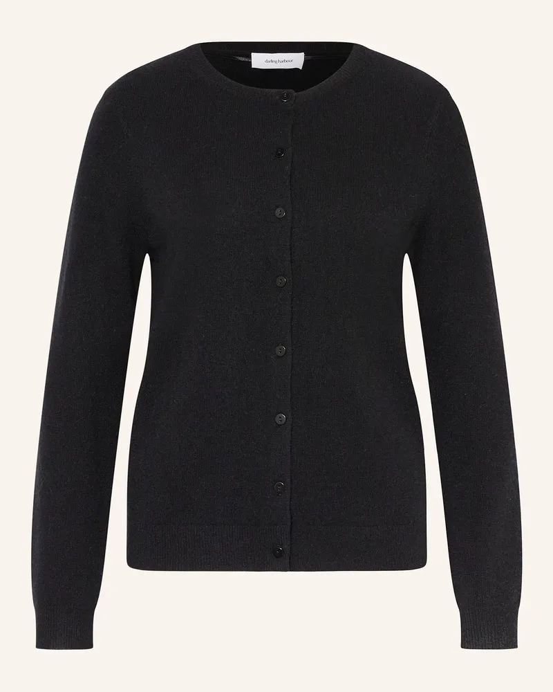 Darling Harbour Strickjacke aus Cashmere Schwarz