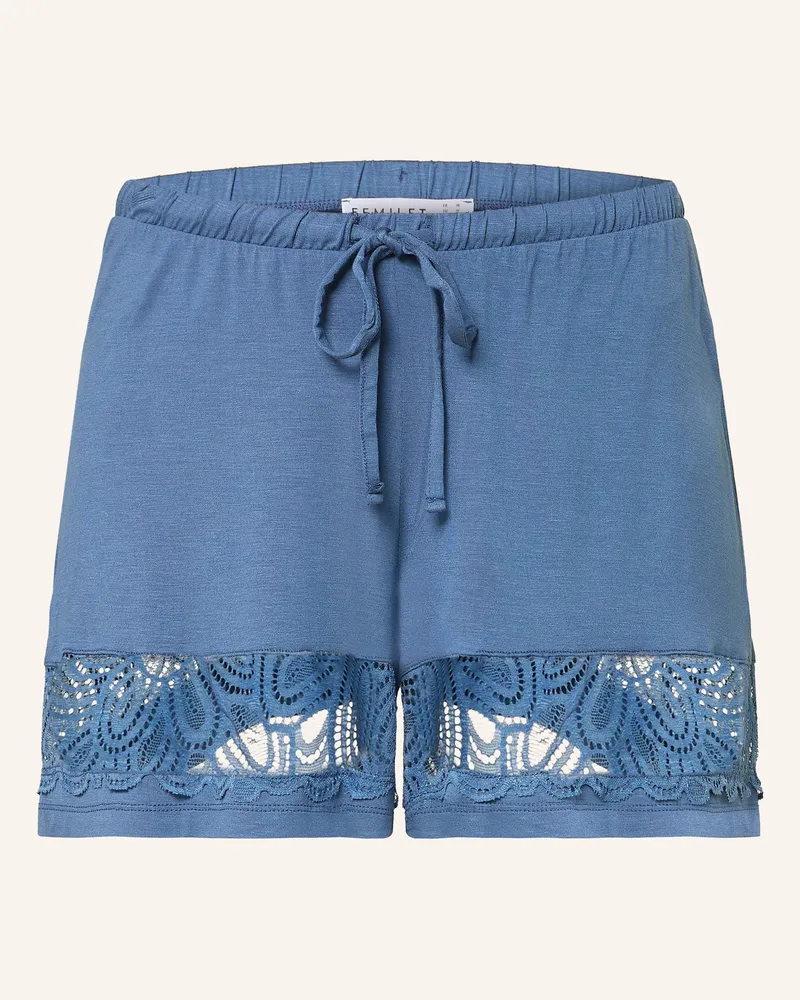FEMILET Lounge-Shorts JOSIE Blau