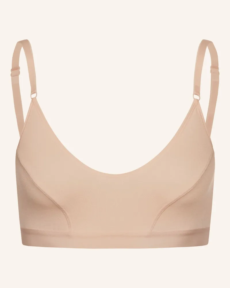 Ehrlich Textil Edith Bustier Bügellos Aus Modal - Verstellbare Träger braun Rosa