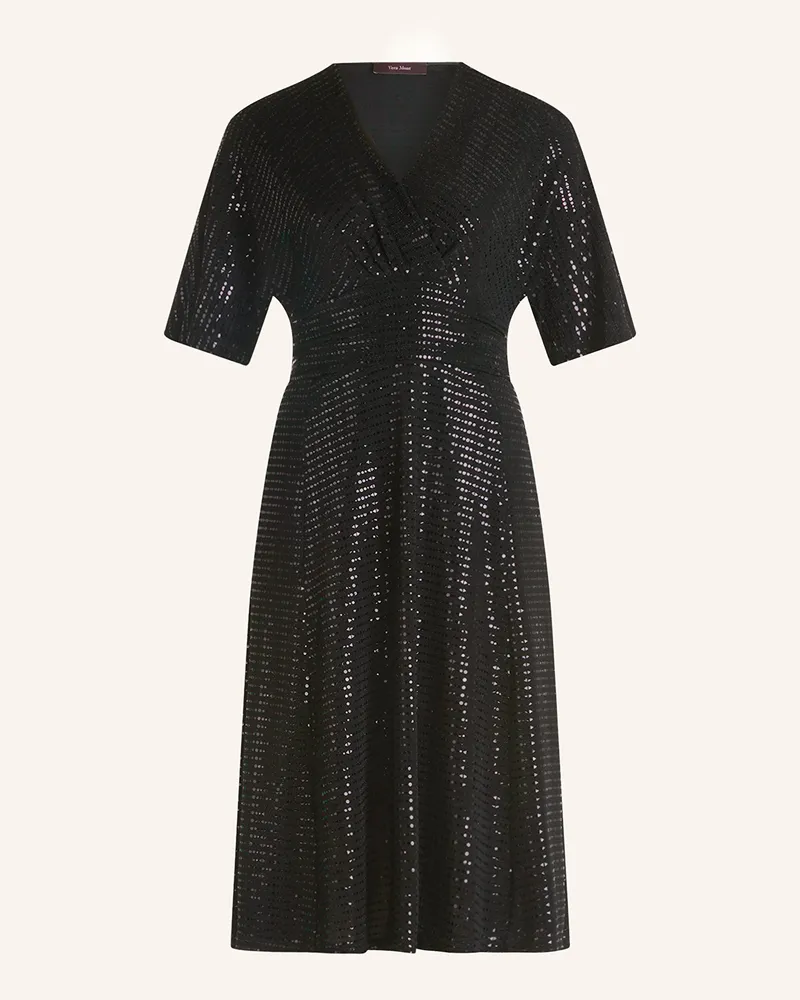 Vera Mont Cocktailkleid mit Pailletten Schwarz