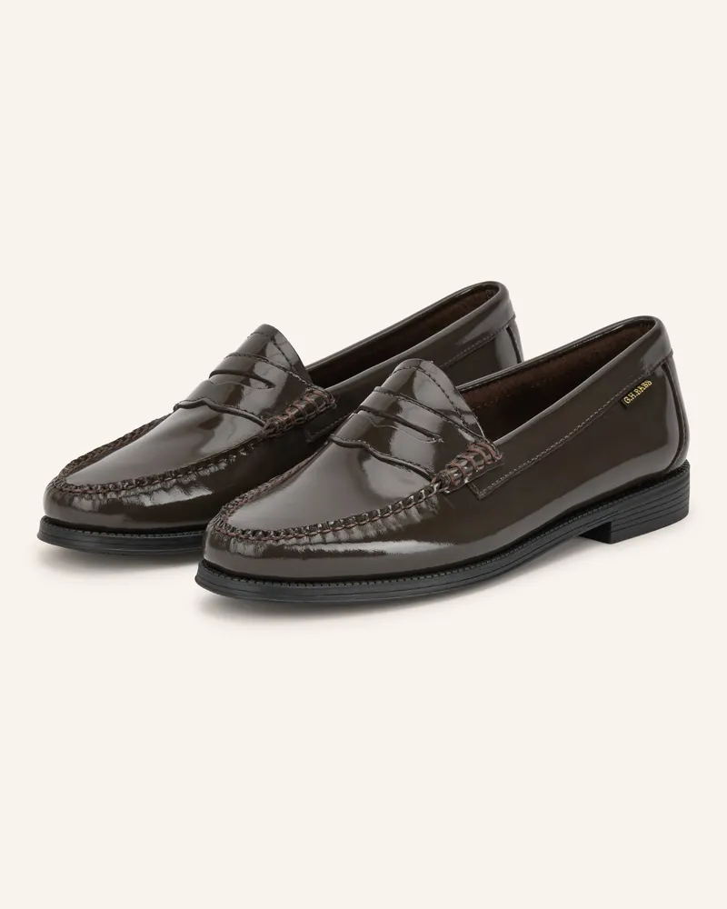 G.H. Bass & Co. Lack-Loafer Easy Weejun braun Dunkelbraun