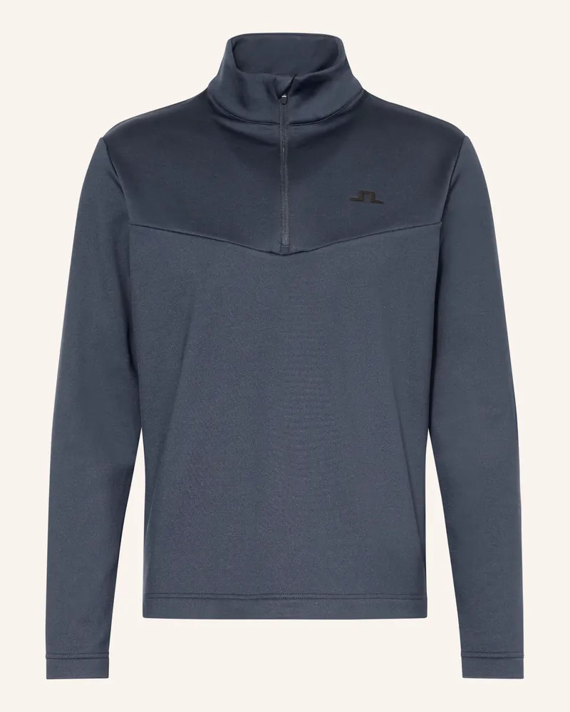 J.Lindeberg Fleece-Troyer blau Dunkelblau