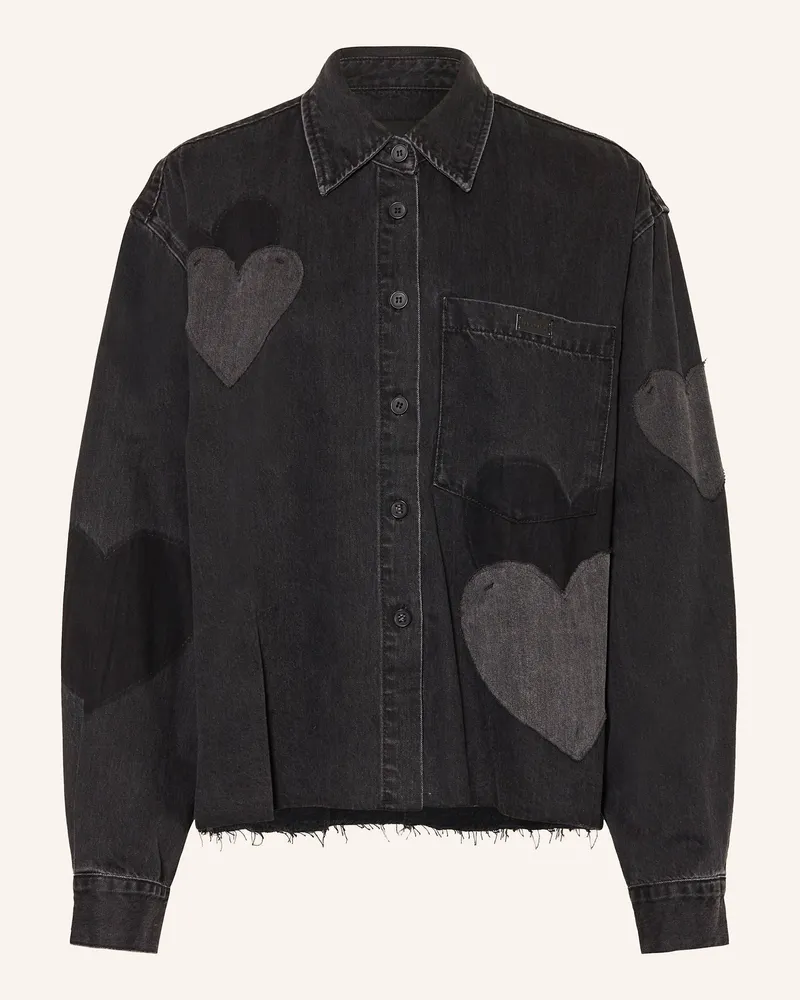 Elias Rumelis Jeansbluse Beba schwarz Schwarz