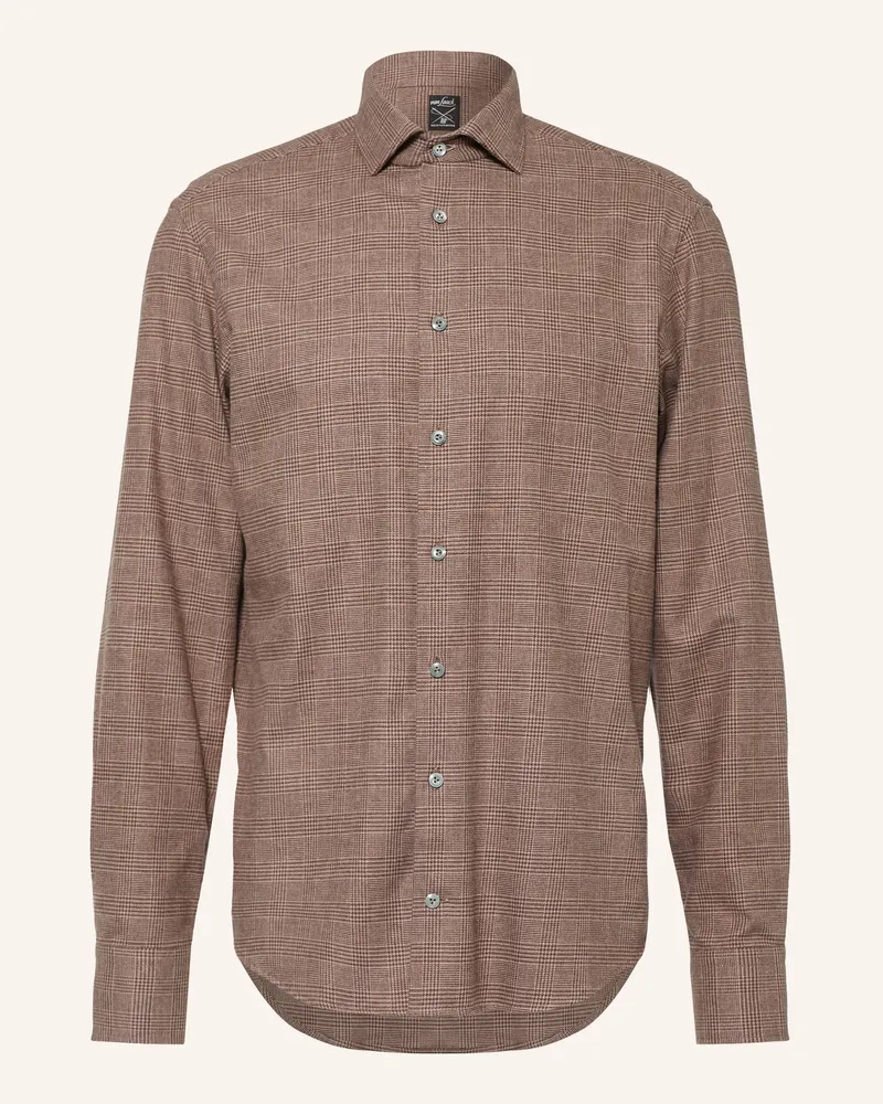van Laack Flanellhemd Vl-Rikos-Tfk Tailor Fit braun Braun