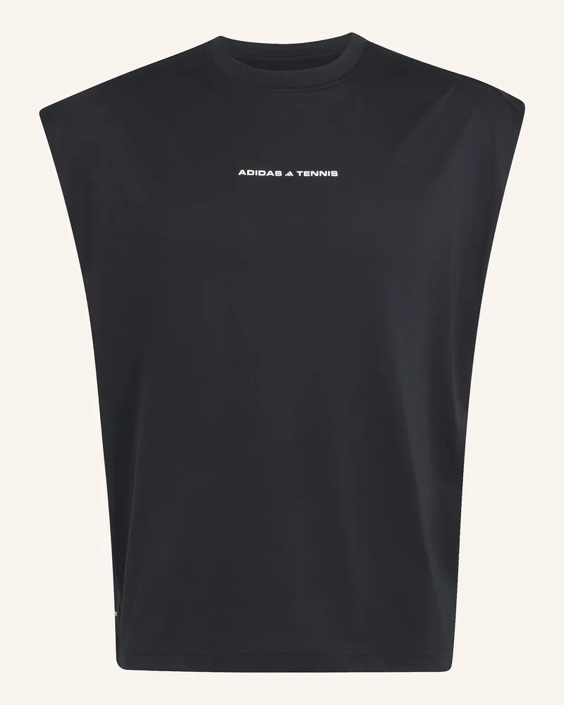adidas Tanktop Tennis Culture schwarz Schwarz