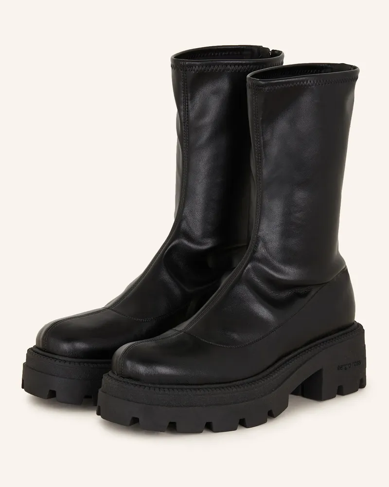 Sergio Rossi Plateau-Boots Schwarz