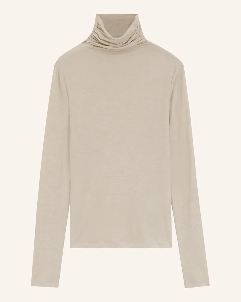 HUGO BOSS Top Elavus Slim Fit beige Weiss