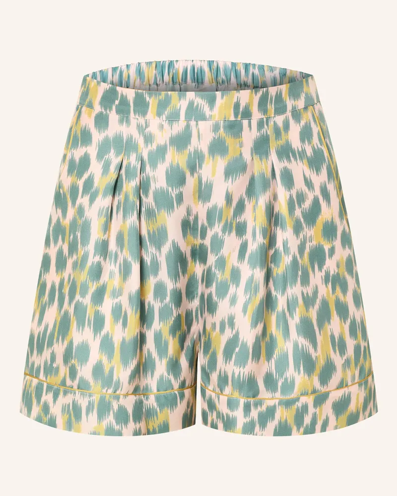 Eres Schlafshorts PALMERAIE aus Seide Petrol