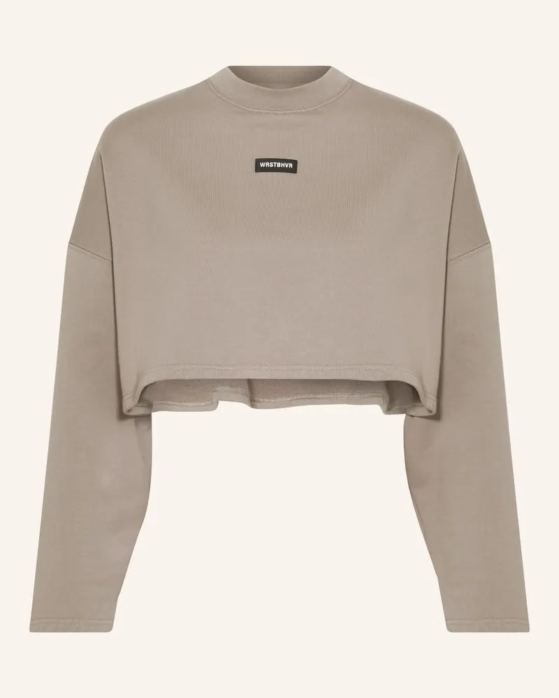 WRSTBHVR Cropped-Sweatshirt ZAYN Braun